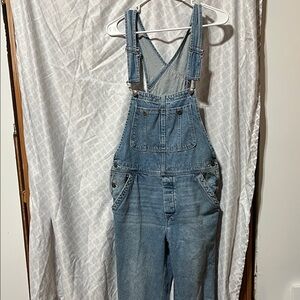 We The Free Blue Denim Jumpsuit